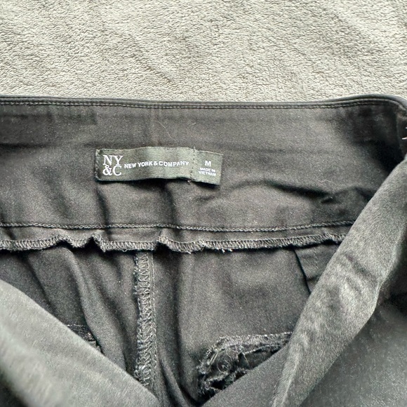 NY&C Whitney Pull On Black Ankle High Waisted Pants - Picture 4 of 6